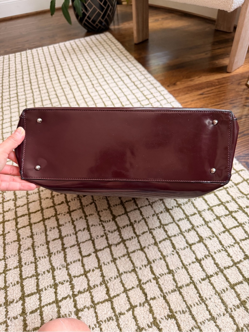 Anya Hindmarch oxblood tote - Picture 4 of 11